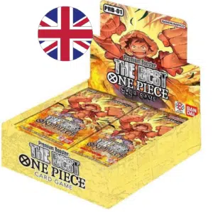 Image non contractuelle du pack One Piece PRB-01 The Best, en anglais, couleur majoritaire jaune